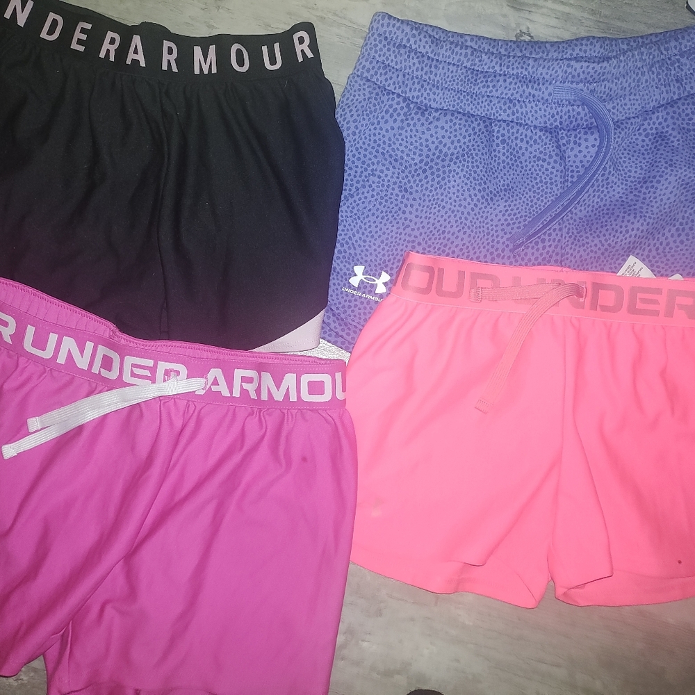 Under Armour Kids' Shorts - Black, Pink, Blue - Picture 5 of 7
